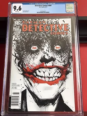 Buy Detective Comics 880, DC 2011, Batman, Jock Joker Cover, CGC 9.6, Newsstand • 551.90£