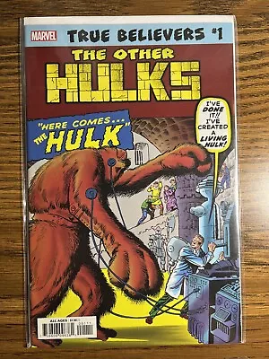 Buy True Believers: Hulk: Other Hulks Jack Kirby Cover Marvel Comics 2019 • 2.33£