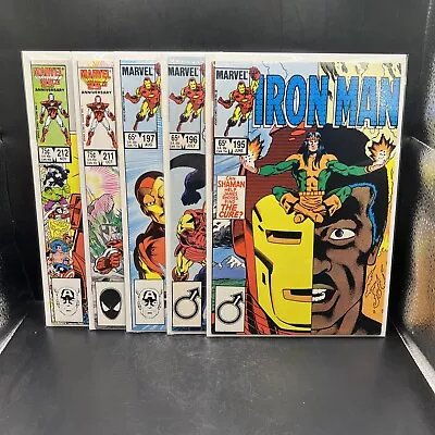 Buy IRON MAN Lot Of 5 Issue #’s 195 196 197 211 & 212 (B59)(3) • 15.80£