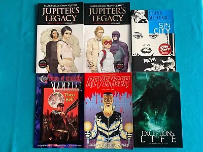 Buy Graphic Novel Bundle (6 Books) Jupiter's Legacy, Sin City, Revenger, Theo Bell • 9.99£
