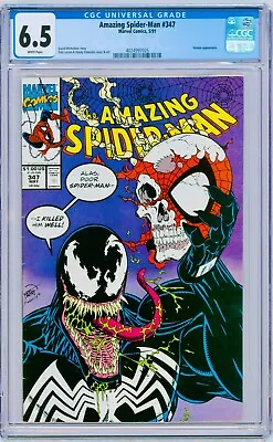Buy Amazing Spider-Man #347 1991 Marvel CGC 6.5 [Iconic Cover Art By Erik Larsen] • 44.94£