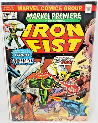 Buy Marvel Premiere #17 Iron Fist Appearance *1974* 8.5 • 20.47£
