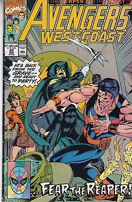 Buy Marvel Comics Avengers West Coast #65 December 1990 Fast P&p Same Day Dispatch • 4.99£