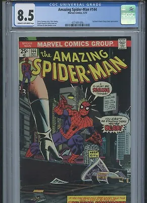 Buy Amazing Spider-Man #144 1975 CGC 8.5 • 71.15£