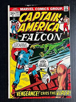 Buy CAPTAIN AMERICA #157 January 1973 FIRST APPEARANCE Of VIPER Key Issue • 25.38£