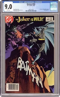 Buy Batman #366 CGC 9.0 1983 3901971004 1st App. Jason Todd In Robin Costume • 70.36£