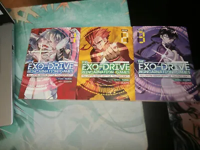 Buy The Exo-Drive Reincarnation Games Manga Lot Volumes 1-3 Seven Seas • 19.06£