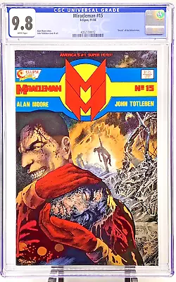 Buy Miracleman #15 CGC 9.8 WP Death - Kid Miracleman Severed Head Cover Eclipse 1988 • 215.85£