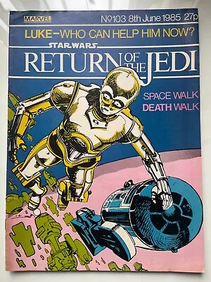 Buy Star Wars Weekly Return Of The Jedi No.103 Marvel Comic UK. • 1.95£