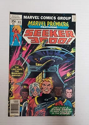 Buy MARVEL PREMIERE #41 1978 1st Team Appearance Of Seeker 3000 BRONZE AGE Newsstand • 10.11£