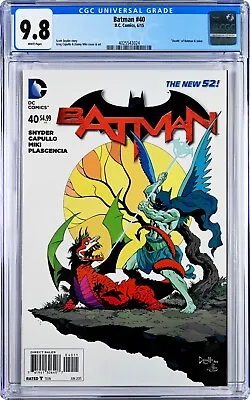 Buy Batman #40 CGC 9.8 (Jun 2015, DC) Scott Snyder,  Death  Of Batman And The Joker • 59.37£