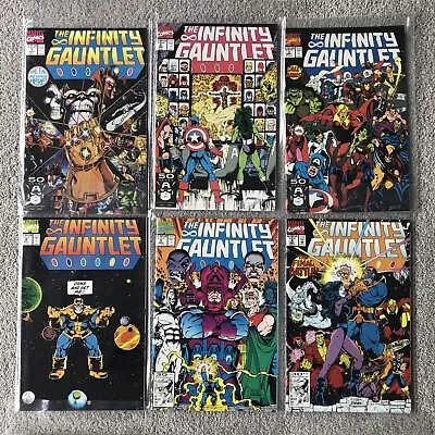 Buy Marvel Infinity Gauntlet Issues 1 - 6 1992 All In Excellent Condition • 75£