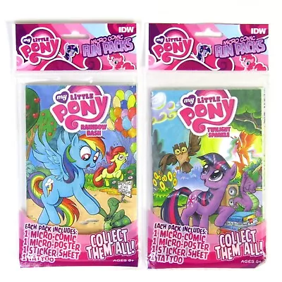 Buy My Little Pony Micro Comic Fun Packs X 2. Twilight Sparkle And Rainbow Dash • 6.99£
