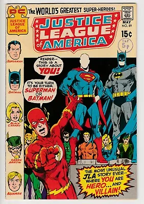 Buy Justice League Of America #89 • 1971 • Vintage DC 15¢ •  The Devil In Paradise  • 1.20£