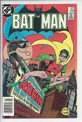 Buy Batman 368 (8.5) NM - $.95 Canadian Variant - 1st Jason Todd As Robin • 98.67£