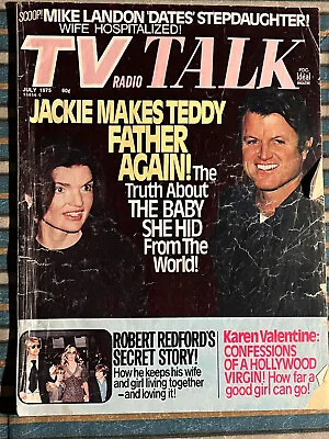 Buy TV Radio Talk Magazine 1975 Jackie Makes Ted Father Again. Hidden Kennedy Baby • 3.96£