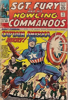 Buy SGT. Fury And His Howling Commandos 13 - 1st Captain America/Nick Fury Team-Up • 139.33£