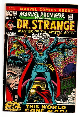Buy Marvel Premiere #3 5.0 Dr. Strange Begins 1972 Off-white Pages • 27.80£