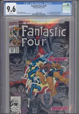Buy Fantastic Four #347 CGC 9.6 1990 Marvel Comics Spider-Man, Hulk, Ghost Rider App • 37.91£