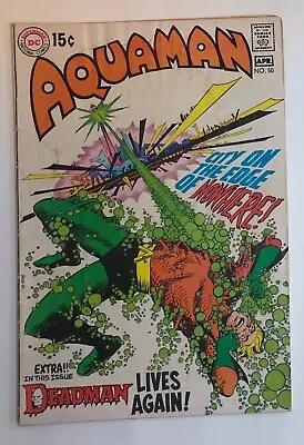 Buy Aquaman #50 DC Comics Silver Age Nick Cardy Jim Aparo Neal Adams Deadman  G/vg • 15.77£