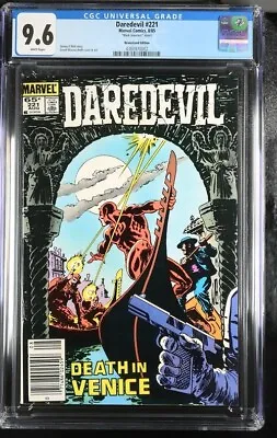 Buy Daredevil #221 CGC 9.6 NM+ Mark Jewelers Newsstand Variant Rare!! WP 1985 • 102.78£