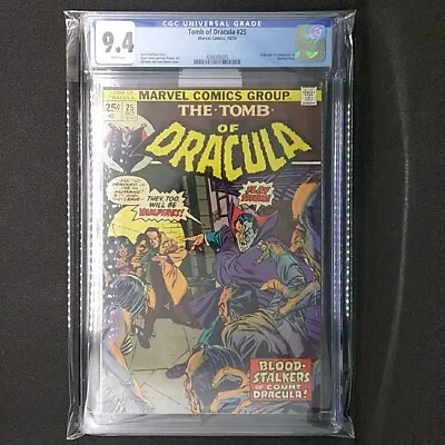 Buy Tomb Of Dracula #25 CGC 9.4 WP 1st Appearance Of Hannibal King Marvel Blade • 321.65£