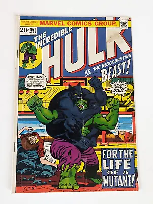 Buy Incredible Hulk #161 (March 1973), Beast, Death Of Mimic, VG+ • 11.17£