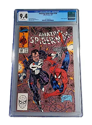 Buy AMAZING SPIDER-MAN #330 3/90 CGC 9.4 WP Punisher, Spider-man • 30.04£