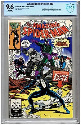 Buy Amazing Spider-Man # 280  CBCS   9.6   NM+  White Pgs  9/86  1st App. Of The Si  • 67.96£
