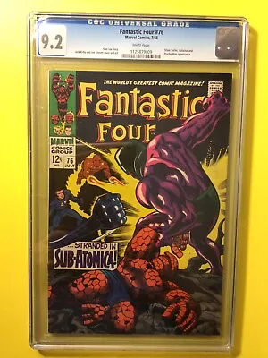 Buy Fantastic Four #76 Silver Surfer And Psycho-Man Appearance CGC 9.2 Marvel 1968 • 205.80£