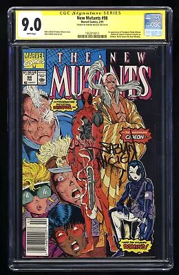 Buy New Mutants #98 CGC VF/NM 9.0 Signed SS Nicieza Newsstand Variant Marvel 1991 • 432.53£