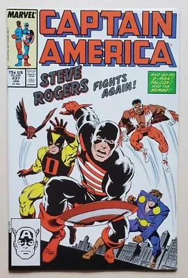 Buy Captain America #337 - KEY ISSUE - 1st Steve Rodgers As The Captain - NM+ • 38.57£