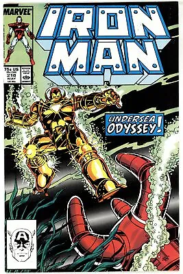 Buy Iron Man (1968) #218 VF/NM 9.0 Debut Of Deep Sea Armor • 7.10£