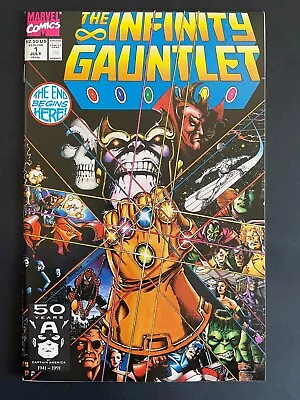 Buy Infinity Gauntlet #1 - Marvel Comics 1991 George Perez Thanos Avengers NM • 25.20£