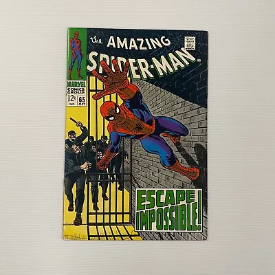 Buy Amazing Spider-Man #65 1968 FN- Cent Copy **1 Rusted Staple, 1 Slightly Rusted** • 80£