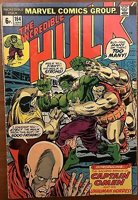 Buy Incredible Hulk #164 - (Marvel 1973) • 7.99£