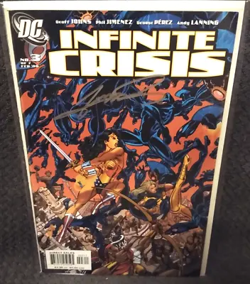 Buy INFINITE CRISIS #3 NM SIGNED By George Perez - 2006 DC Comics - Perez Cover • 23.61£
