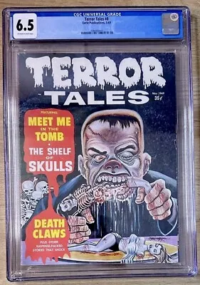 Buy Cgc 6.5 Terror Tales #8 Classic Horror Cover 1969 Silver Age Eerie Magazine • 199.87£
