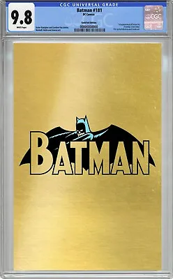 Buy CGC 9.8 Batman #181 Facsimile Gold Foil CARNIVORE COMICS • 72.31£