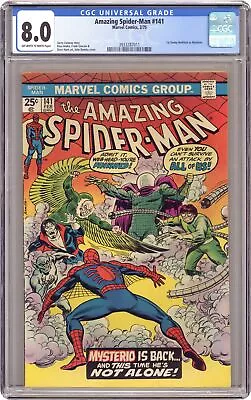 Buy Amazing Spider-Man #141 CGC 8.0 1975 3933287011 • 88.47£
