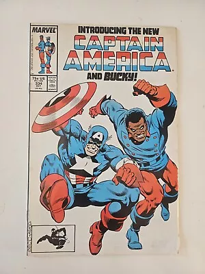 Buy Captain America #334 - 1st App Lemar Hoskins As Bucky - Marvel Comics 1987 • 12.50£