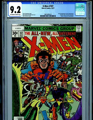 Buy Uncanny X-Men #107 CGC 9.2 NM- 1977 1st Starjammers Marvel Comic Amricons E2 • 1,498£