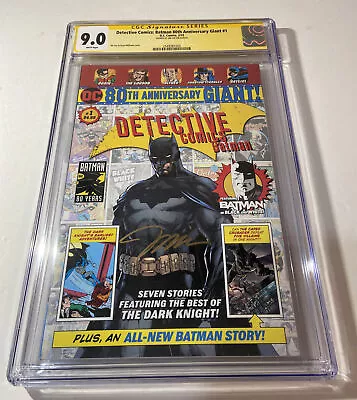Buy Detective Comics Batman 80th Anniversary Giant #1 CGC 9.0 Signed Jim Lee Walmart • 300.23£