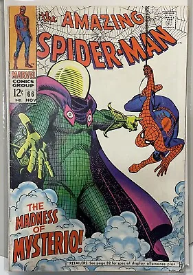 Buy Amazing Spider-man #66   The Madness Of Mysterio  1968 Marvel Comics • 63.96£