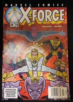 Buy X-force 116 Marvel Newsstand Variant Comic 1st App Milligan Allred 2001 Vf/nm • 47.44£