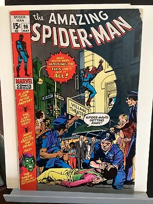 Buy Amazing Spider-man #96 Marvel 1971 Bronze Age No Comics Code Authority Approval • 36.02£