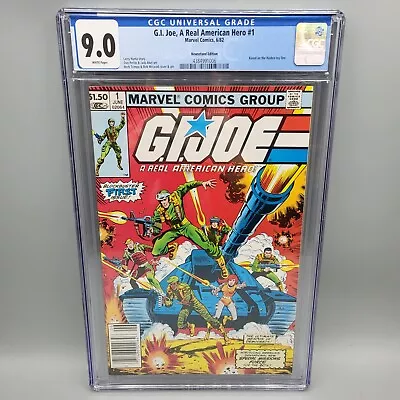 Buy G.I. Joe, A Real American Hero #1 - Marvel Comics 1982 CGC 9.0 NEWSSTAND • 179.88£