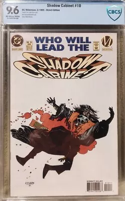 Buy Shadow Cabinet #10 CBCS 9.6 Ow/wp  March 1995, DC/Milestone Comic • 75.72£