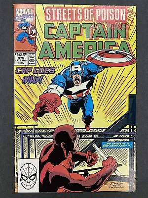 Buy Captain America #375: DAREDEVIL, RON LIM COVER, MARK BAGLEY ART (Marvel, 1990) • 7.96£