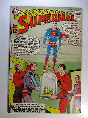 Buy Superman #158 Kandor Invasion Super People, VG/F, 5.0, OWW Pages • 37.61£